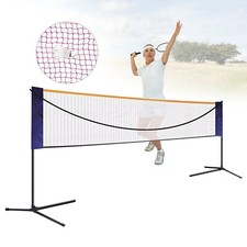 20 Feet Portable Badminton Volleyball Tennis Net Set with Stand/Frame Carry Bag