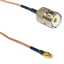 RG316 SO239 UHF Female to SMC MALE RF Cable Rapid-SHIP LOT