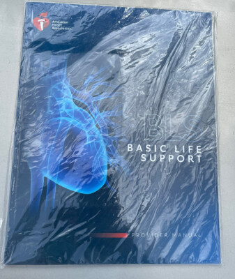 NEW 2020 AHA BLS Basic Life Support CPR AED Healthcare Provider Manual Book  