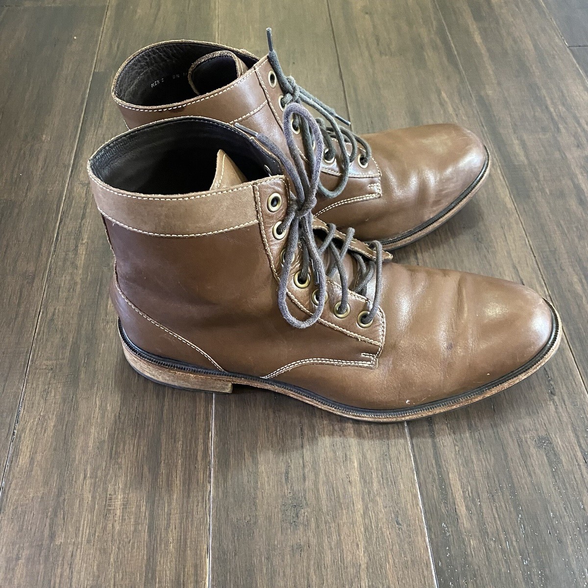 Mens Cole Haan C20357 Moc Toe Chukka Brown Leather Boots  Size 8 M Cole Haan Men main image 2