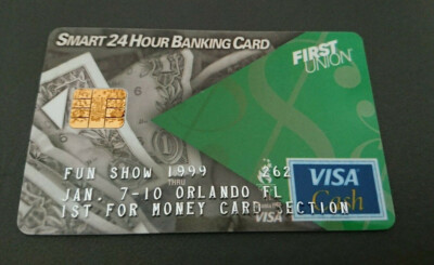 1998 Visa Cash Card Reloadable Fun Show Forum First Union Bank Usa Mint Ebay