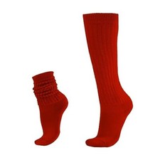 Slouch Socks, Slouch Socks for Women, Stack Socks, Scrunch Socks 9-11 Red
