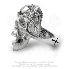 Collana con ciondolo ALCHEMY GOTHIC - Crucifaustan - Peltro - P912