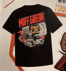 Funko Pop Tees Star Wars T-Shirt Mandalorian Moff Gideon Target excl size Large | eBay