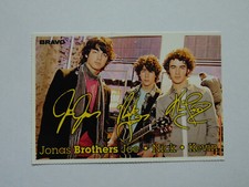 BRAVO Autogrammkarte Jonas Brothers & Jimi Blue Ochsenknecht