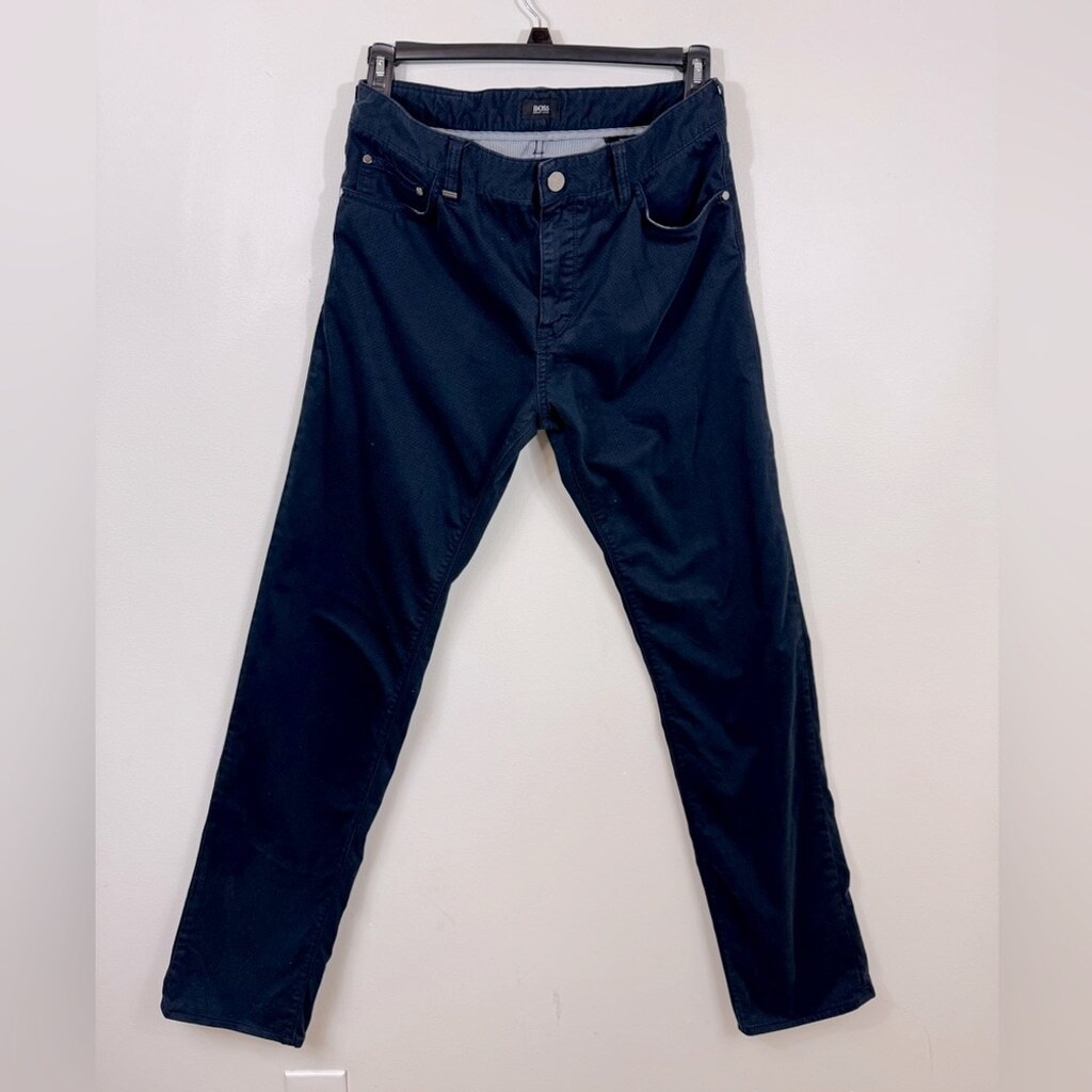 Hugo Boss Men's Stretch Blue-Black Jeans Size 34x34