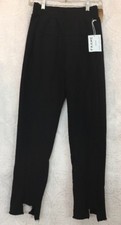 Frame Track Pant Black Cotton Pockets Elastic Waist Size Xs New