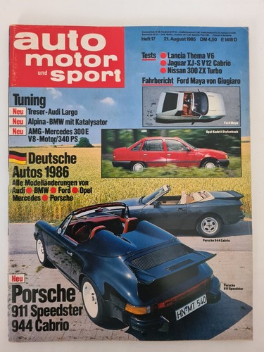 auto motor sport - ALPINA BMW mit Katalysator - Ausgabe 17/1985 (AU1475)