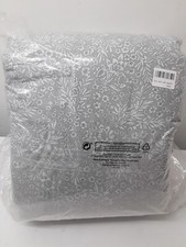 BRAND NEW GREY FLORAL PRINT BEDSPREAD SIZE 260X260 Throws