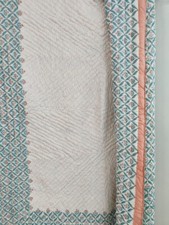 Quilt, Peacock Hand Block Print 100 Pure Cotton Cloth Quilted Throw Blanket