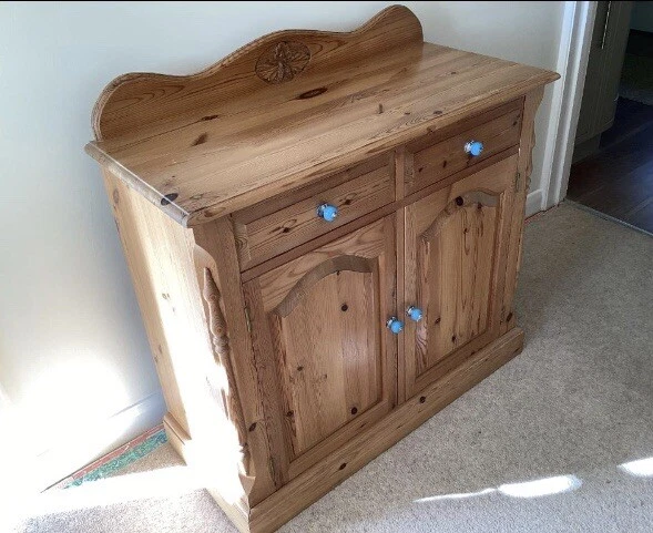 Rustic pine sale sideboard
