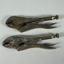 2 Vtg Petersen Irwin Vise Grip Jaw Locking Pliers 7R 7WR USA MADE