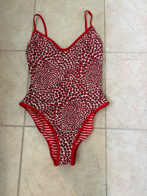 j crew reversible one piece swimsuit size 8