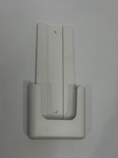Wall Mount White Plastic Holder for Audio Player or Remote, 6 Inch Height