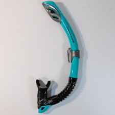Outdoor Master Snorkel Dry Top Adult Scuba Snorkeling Mouthpiece Blue