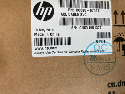 NEU ORIGINAL HP CQ890-67021 Kabel Service Assy Kit DESIGNJET VERSCHIEDENE MODELLE