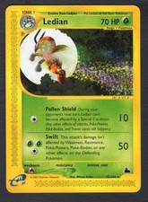 Ledian 15/144 Rare Non Holo LP Pokemon Card HQ Scan