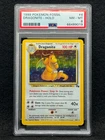 1999 Pokemon Fossil Dragonite #4 Unlimited PSA 8