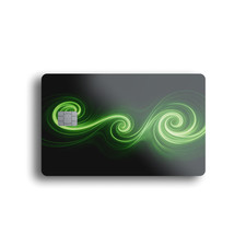 Neon Spiral Flow Card Skin