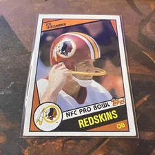 1984 Topps Joe Theismann #390 Washington Redskins 