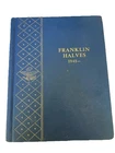 USA Franklin Half Dollars 1948-63 Complete Set of 35 Coins in Whitman Album