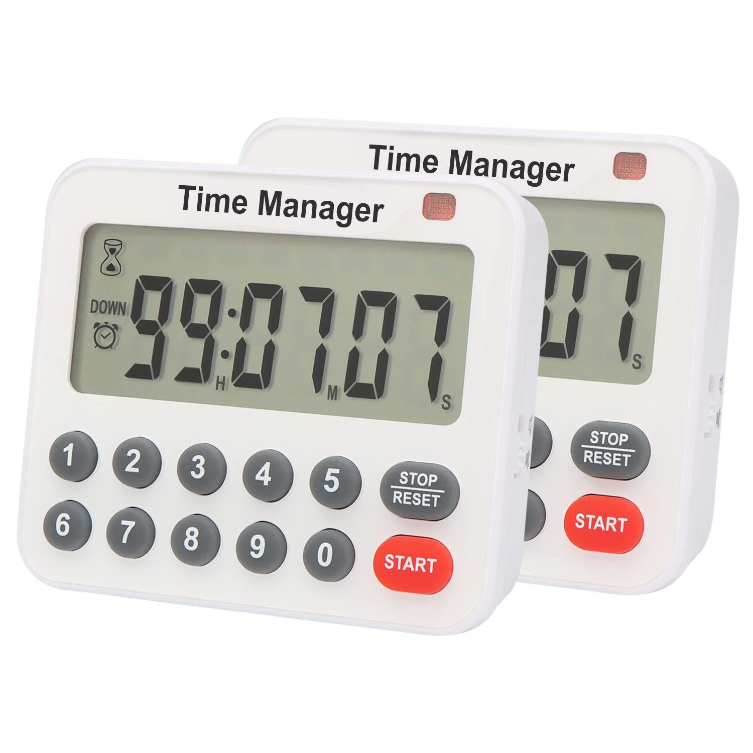 Digital Kitchen Timer Magnetic Countdown Count Up Loud Alarm 99Hr Cooking Baking