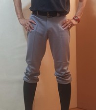 TUSA Softball Baseball trousers white/black/grey waist 24&rdquo;- 36&rdquo; cropped pants