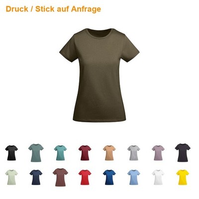 Roly Eco Women´s T-Shirt Breda Damen Baumwollshirt Freitzeitshirt slim 