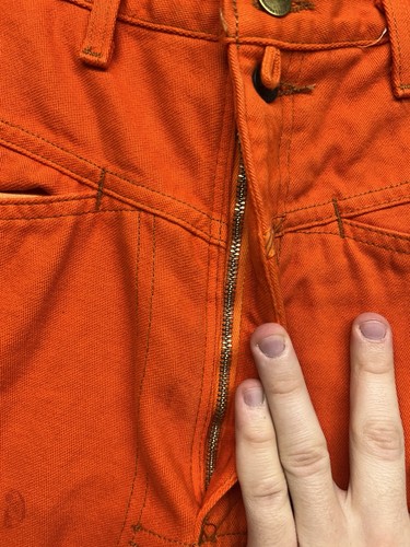 Marithe Francois Girbaud Mens Size 33 Orange Vintage Denim Brand X Shorts (U7) - Picture 5 of 8