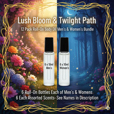Lush Bloom & Twilight Path Bundle-6 Men's & 6 Women's Oil Roll-On Perfume