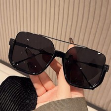 Vintage Trendy Lens Aviator Retro 70's Sunglasses Large Oversized for Men Women