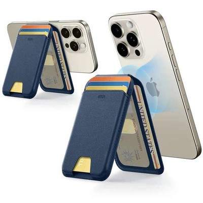 ESR HaloLock Vegan Leather Wallet Stand Magnetische Geldbörse Dunkelblau