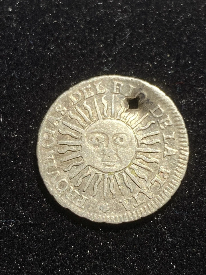 MUY RARO Argentina 1815 Potosí F.L. PLATA 1/2 Sol ¡¡SOLO 5 GRADOS!! TIPO SUNFACE Foto 2 de 3