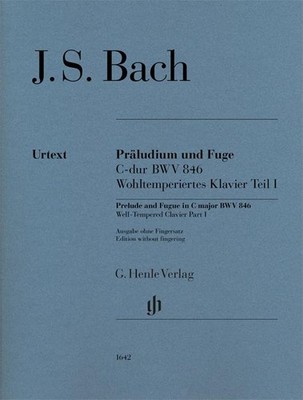 Prelude and Fugue BWV 846 piano Bach from Well-Tempered Clavier Part I G. Henle