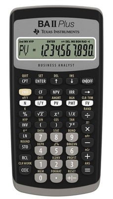 Taschenrechner Texas Instruments TI BA II Plus Büro Schule Rechner Finanzrechner