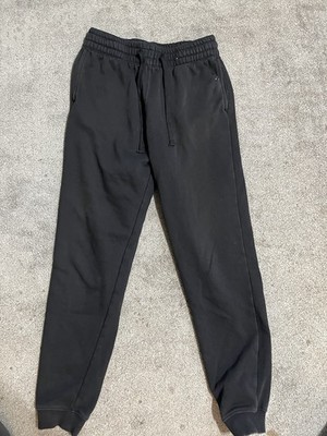 H&M Joggers Sweatpants Regular Fit Solid Black Reg Fit Small