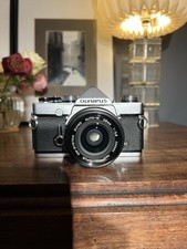 Olympus OM1n 35mm Film SLR Camera With Zuiko 28mm F2.8 Lens - New Seals - Tested