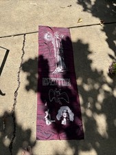 1989 Led Zeppelin Silk Banner Wall Art 70 X 22 Purple Tone Nice!