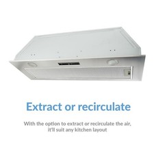 electriQ 90 cm Canopy Cooker Hood EIQ90CANOPYSTEEL – 650 m³/h, LED Lights