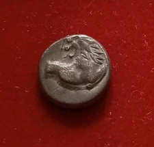 THRACE, Chersonesos. Circa 386-338 BC. AR Hemidrachm Forepart of Lion