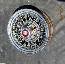 90-92 Cadillac Brougham Original Wire Wheel Will Fit Most 5 On 5 Bolt Pattern