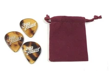 John Pearse Guitar Picks 3-Pack Fast Turtles Faux tortoise Medium 2.4mm