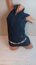 Chicos Clear Rhinestone Chain Belt Adjustable