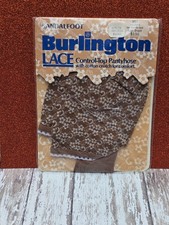 Vintage Sandalfoot Burlington Lace Control Top pantyhose