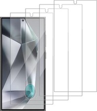 4-Pack Tempered Glass Screen Protectors for Samsung Galaxy S24 Ultra 9H Scratch