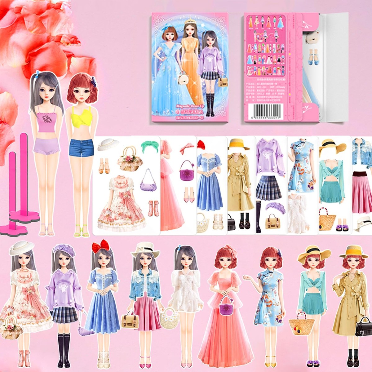 Magnetic Dress Up Dolls Magnetic Doll Dress Up Kits Magnetic Paper Dolls  Pret...