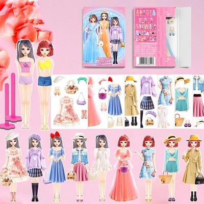 Magnetic Dress Up Dolls Magnetic Doll Dress Up Kits Magnetic Paper Dolls  Pret... | eBay