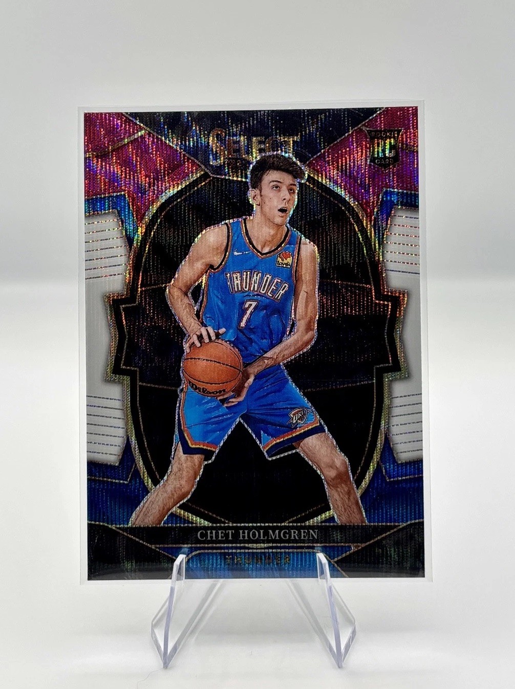 2022-23 Panini Select - Concourse Chet Holmgren #83 Tri-Color Prizm (RC) Thunder