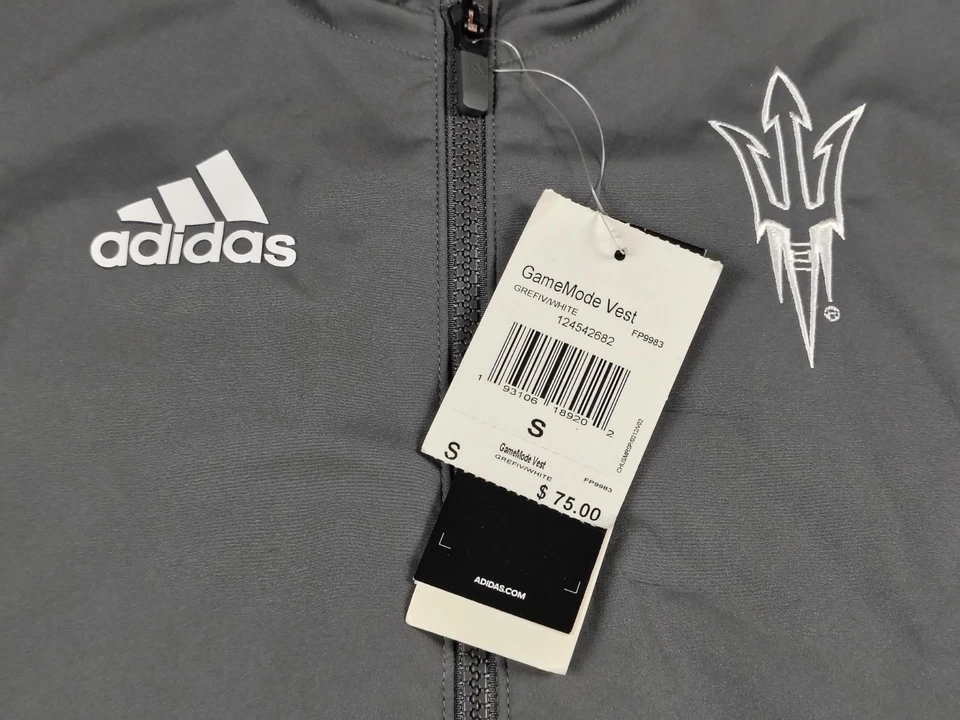 Adidas ASU Arizona .Men's Game Mode Vest Gray S Golf Hiking Fishing - Image 4 of 4
