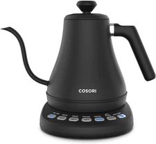 COSORI CO108-NK Stainless Steel 0.8L 1200W Electric Gooseneck Kettle - Matte...